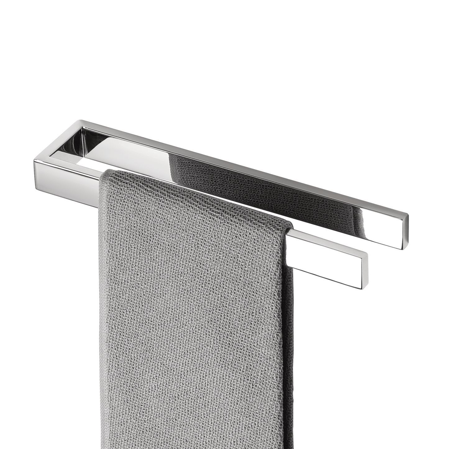 SAYAYO Hand Towel Holder Self Adhesive Towel Rail Towel Rack Stainless Steel Towel Ring No Drilling for Bathroom, 20cm - 40cm, 8 Inch - 16 Inch, Black, Brushed, Polished