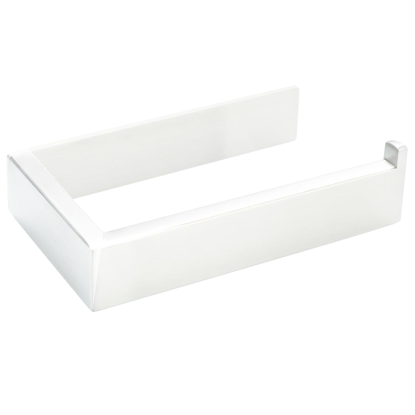 SAYAYO Toilet Roll Holder Self Adhesive Sticky on Toilet Paper Holder Without Screws No Drill for Bathroom Kitchen SUS304 Stainless Steel Square Design Towards the Right/ Left