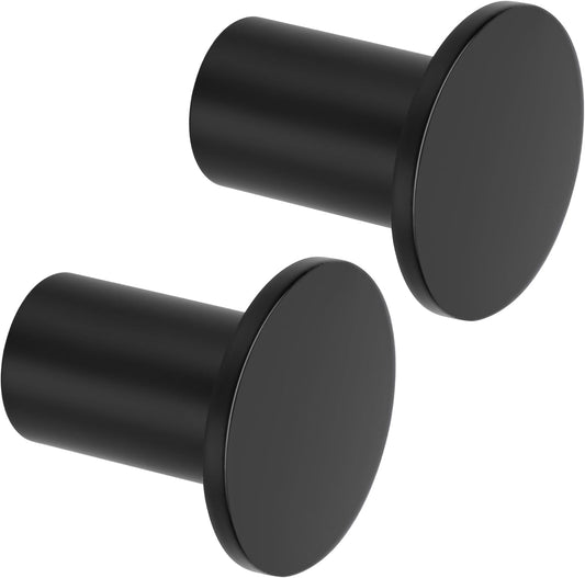 SAYAYO 2PCS Towel Hooks Wall Mounted Door Coat Hooks for Hanging Towels SUS304 Stainless Steel Wall Hooks for Bathroom Bedroom Heavy Duty with Fixing Screws, EGJF001Y-25X45