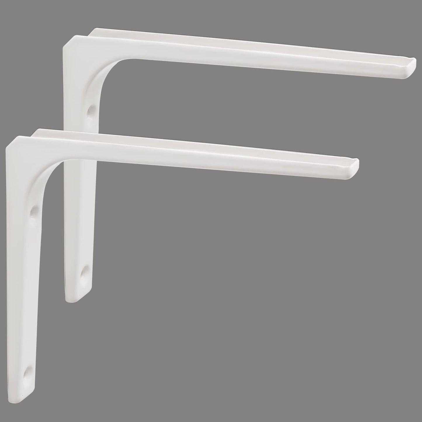 Sayayo L-shape Shelf Bracket Corner Brace Angle Bracket Shelf Support Wall Hanging White/ Brushed/ Black Finished, 100MM-250MM