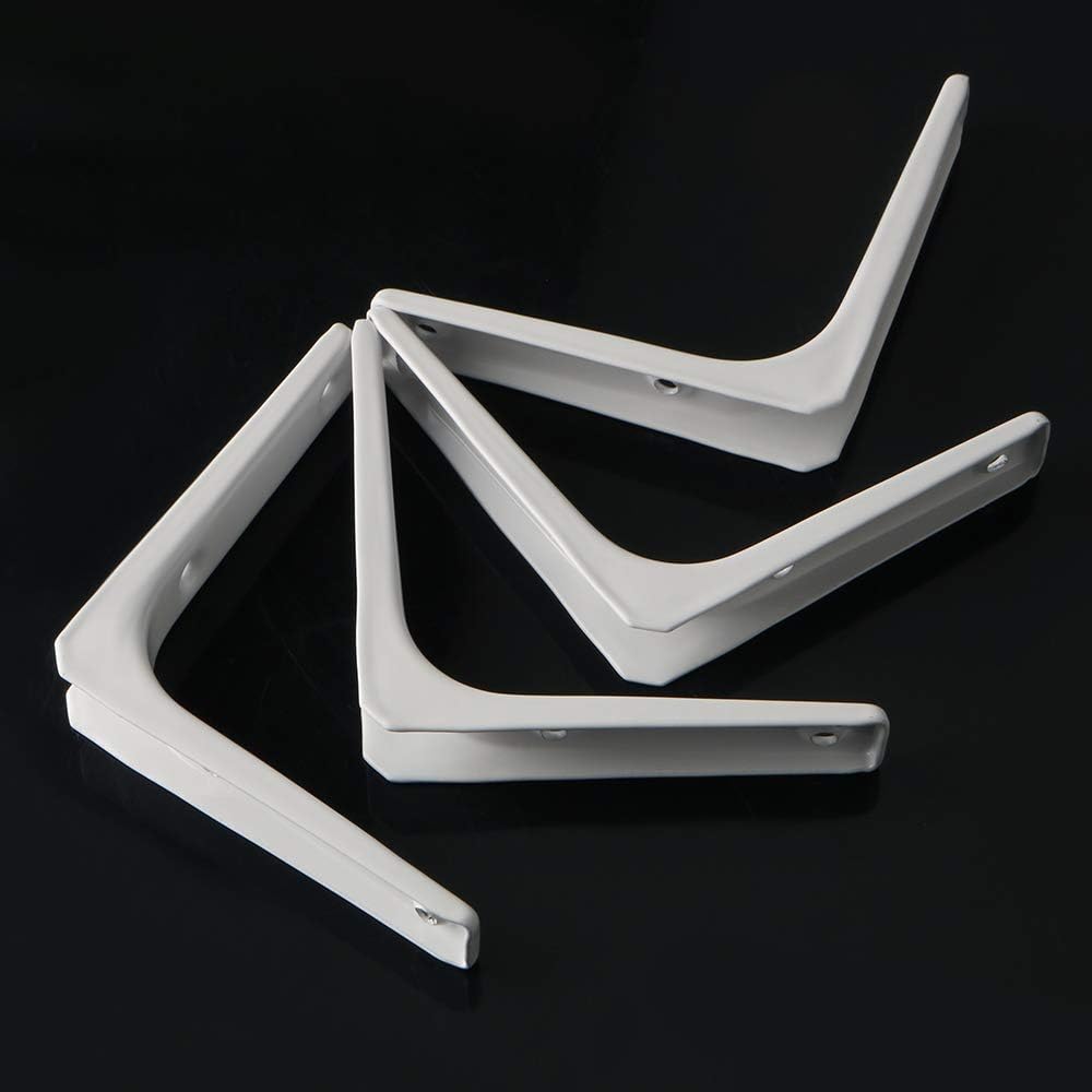 Sayayo L-shape Shelf Bracket Corner Brace Angle Bracket Shelf Support Wall Hanging White/ Brushed/ Black Finished, 100MM-250MM