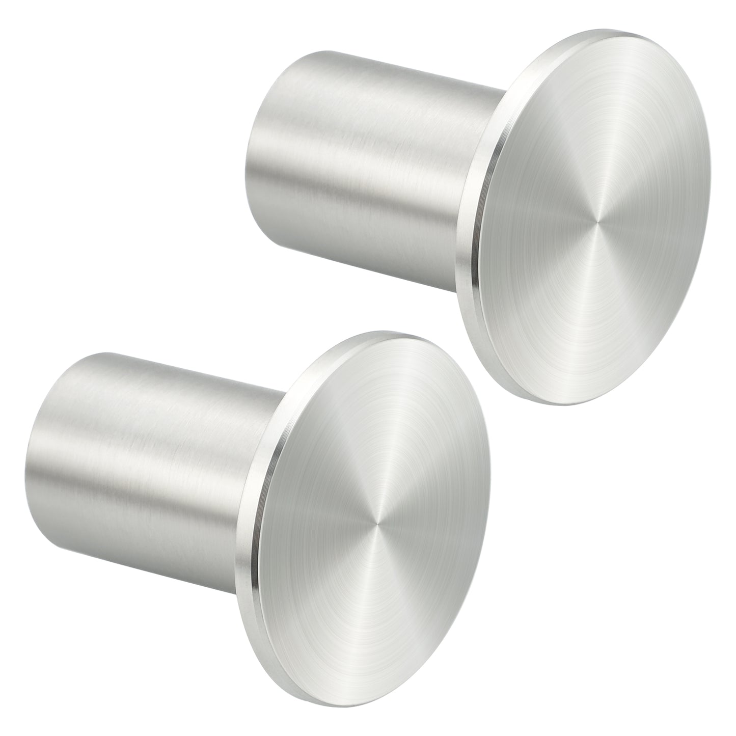 SAYAYO 2PCS Towel Hooks Wall Mounted Door Coat Hooks for Hanging Towels SUS304 Stainless Steel Wall Hooks for Bathroom Bedroom Heavy Duty with Fixing Screws, EGJF001Y-25X45