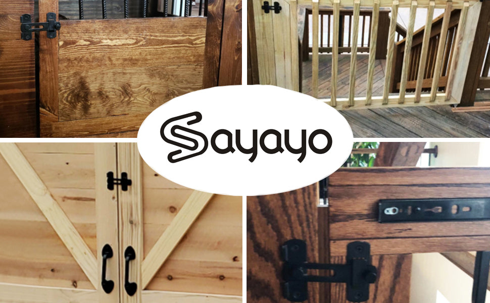 Sayayo Stainless Steel Door Flip/Slide Latch