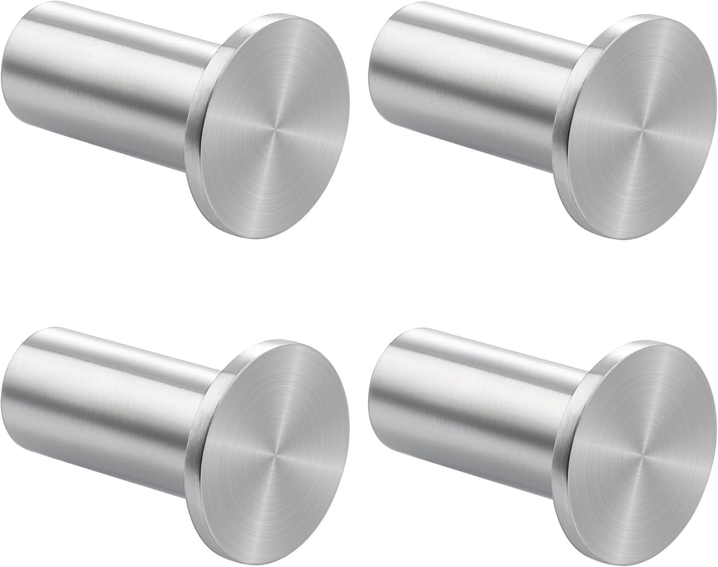 SAYAYO Coat Hooks Wall Mounted 2PCS/ 4PCS Door Hooks for Hanging Towels Wall Hook SUS304 Stainless Steel Heavy Duty for Bathroom Kitchen Home to Hang Clothes, Keys, Hats, Bags