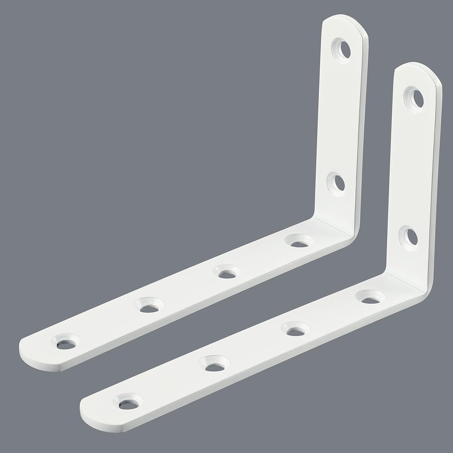 Sayayo L Shelf Bracket Corner Brace Angle Bracket Shelf Support Wall Hanging, Stainless Steel, 150MM-300MM, 2PCS/ 4PCS