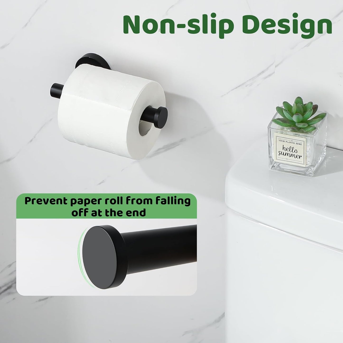 Sayayo Toilet Roll Holder Wall Mounted SUS304 Stainless Steel Toilet Paper Holder for Bathroom Kitchen