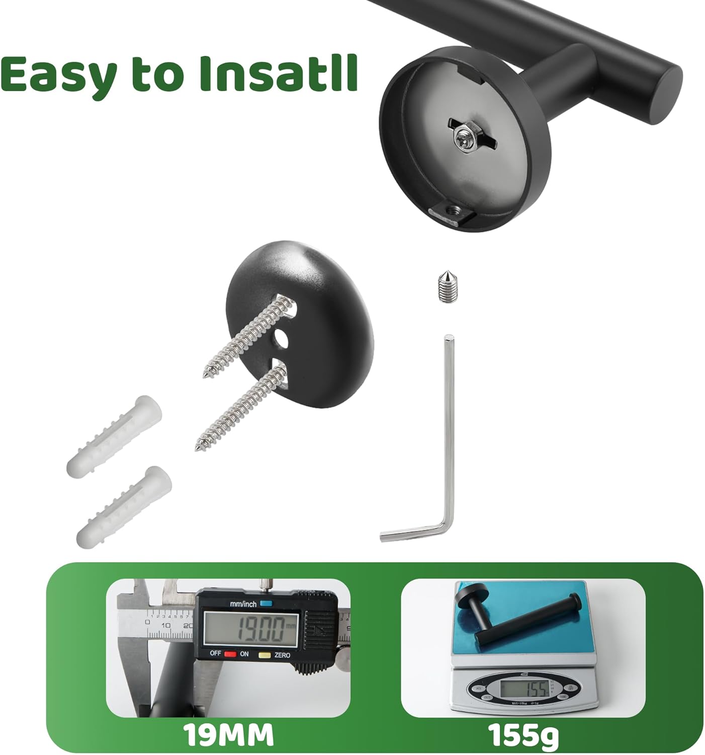 Sayayo Toilet Roll Holder Wall Mounted SUS304 Stainless Steel Toilet Paper Holder for Bathroom Kitchen