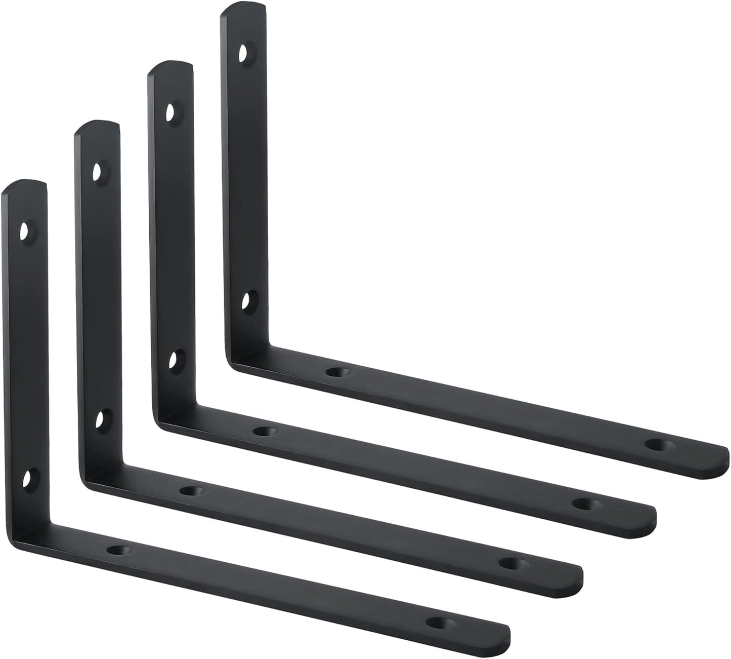 Sayayo L Shelf Bracket Corner Brace Angle Bracket Shelf Support Wall Hanging, Stainless Steel, 150MM-300MM, 2PCS/ 4PCS