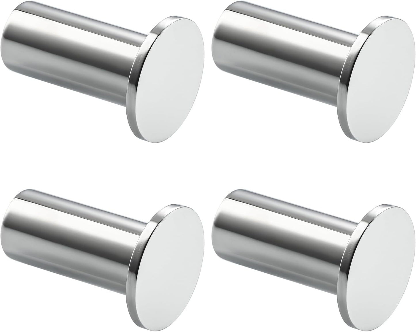 SAYAYO Coat Hooks Wall Mounted 2PCS/ 4PCS Door Hooks for Hanging Towels Wall Hook SUS304 Stainless Steel Heavy Duty for Bathroom Kitchen Home to Hang Clothes, Keys, Hats, Bags