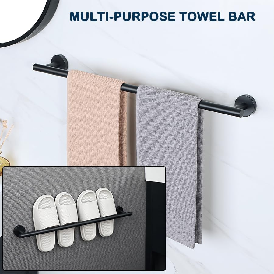 SAYAYO Towel Racks for Bathroom, Towel Bar Towel Rod Wall Mount, SUS304 Stainless Steel Towel Holder