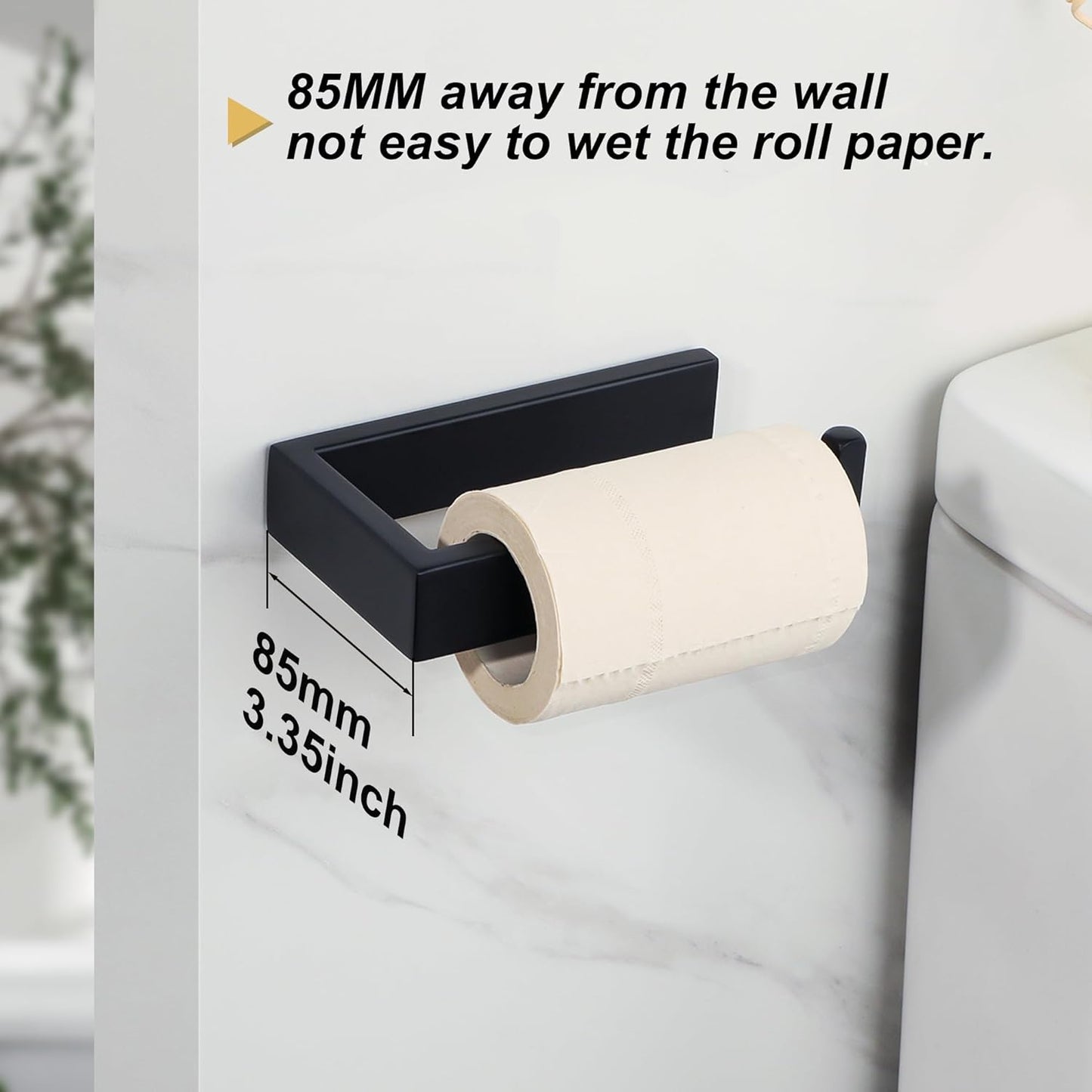 Sayayo Toilet Roll Holder Wall Mounted SUS304 Stainless Steel Toilet Paper Holder for Bathroom Kitchen, (U-shape & Square Body)