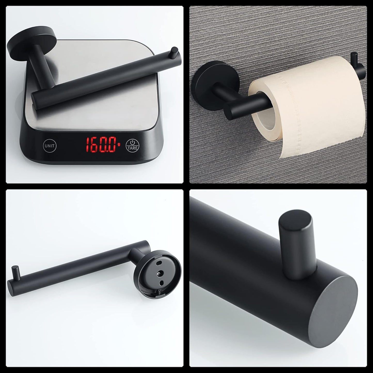 Sayayo Toilet Roll Holder Wall Mounted SUS304 Stainless Steel Toilet Paper Holder for Bathroom Kitchen