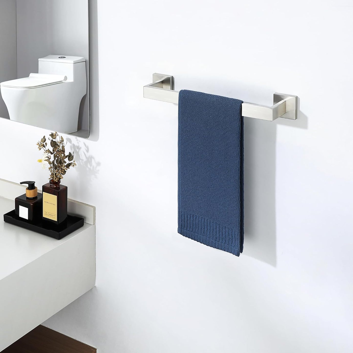 Sayayo Towel Rails Wall Mounted Bathroom Towel Holder Towel Bar, SUS304 Stainless Steel Towel Back, 30 - 80 CM