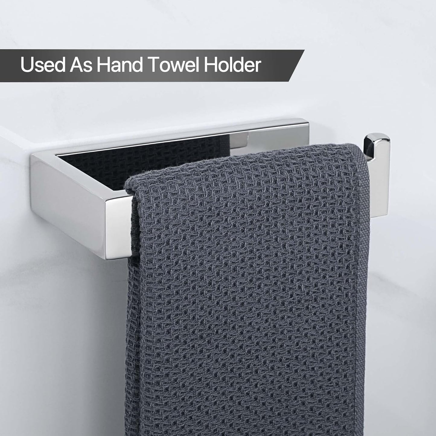 Sayayo Toilet Roll Holder Wall Mounted SUS304 Stainless Steel Toilet Paper Holder for Bathroom Kitchen, (U-shape & Square Body)