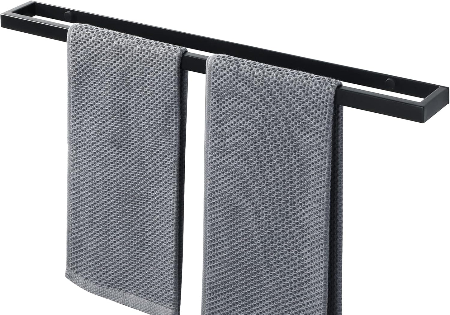SAYAYO Hand Towel Holder Self Adhesive & Screw Small Towel Rail Wall Mounted Towel Ring SUS304 Stainless Steel No Drilling for Bathroom, 20CM - 70CM, Black, Brushed, White, Polished, Gold