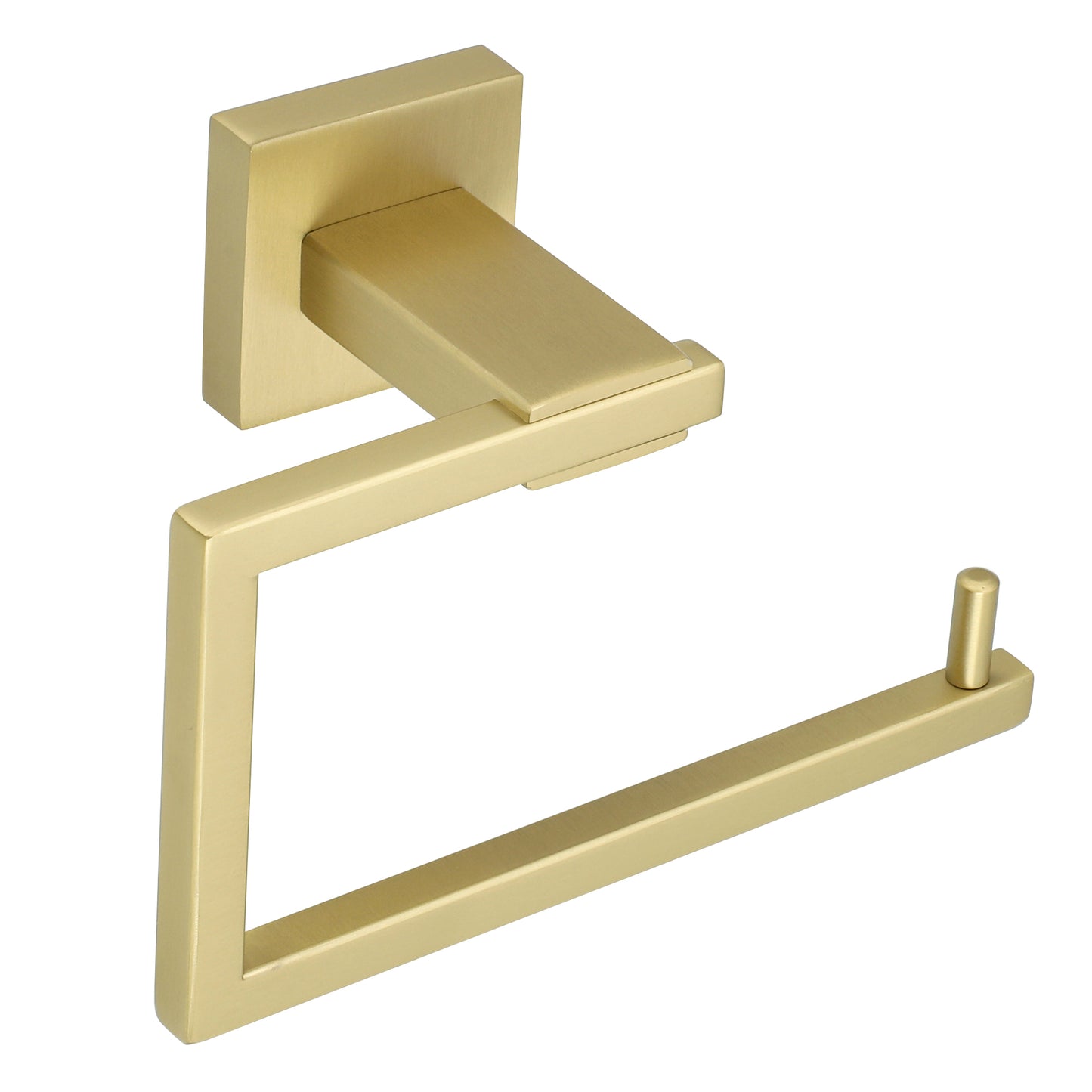 Sayayo Toilet Paper Roll Holder Wall Mounted, Towel Holder Hand Towel Ring, SUS304 Stainless Steel Waterproof & Rustproof, Modern Square Design, Chrome/ Black/ Brushed/ Gold