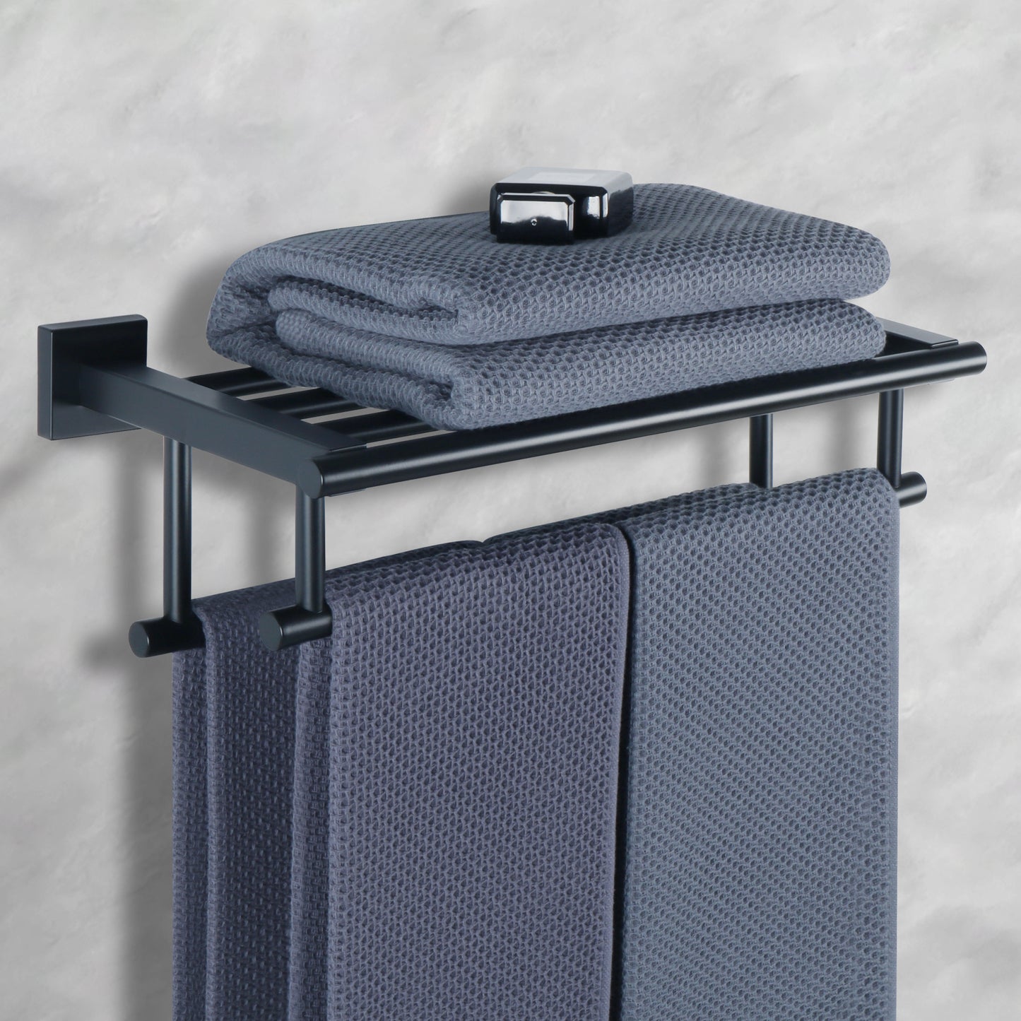 Sayayo Towel Rail Wall Mounted Bathroom Towel Shelf Towel Holder, SUS304 Stainless Steel Towel Rack 16 Inch 20 Inch 24 Inch 28 Inch