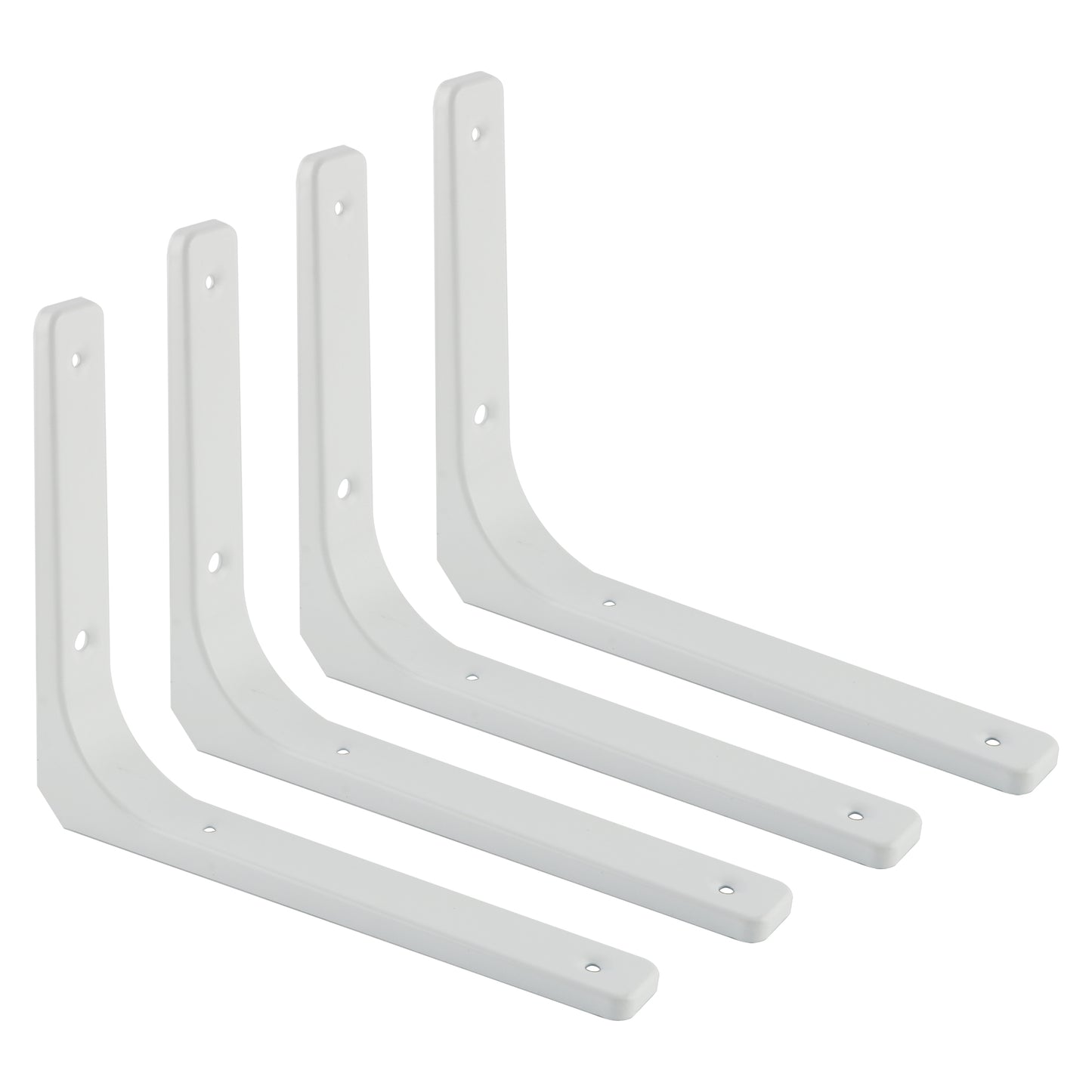 Sayayo L-shape Shelf Bracket Corner Brace Angle Bracket Shelf Support Wall Hanging White/ Brushed/ Black Finished, 100MM-250MM