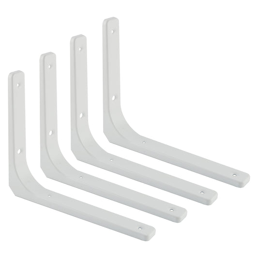 Sayayo L-shape Shelf Bracket Corner Brace Angle Bracket Shelf Support Wall Hanging White/ Brushed/ Black Finished, 100MM-250MM