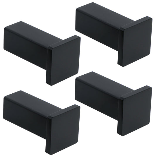 SAYAYO Coat Hooks Wall Mounted SUS304 Stainless Steel Robe Hooks for Hanging Towels Wall Hooks for Bathroom Kitchen Heavy Duty Square Style 2Pcs/4Pcs