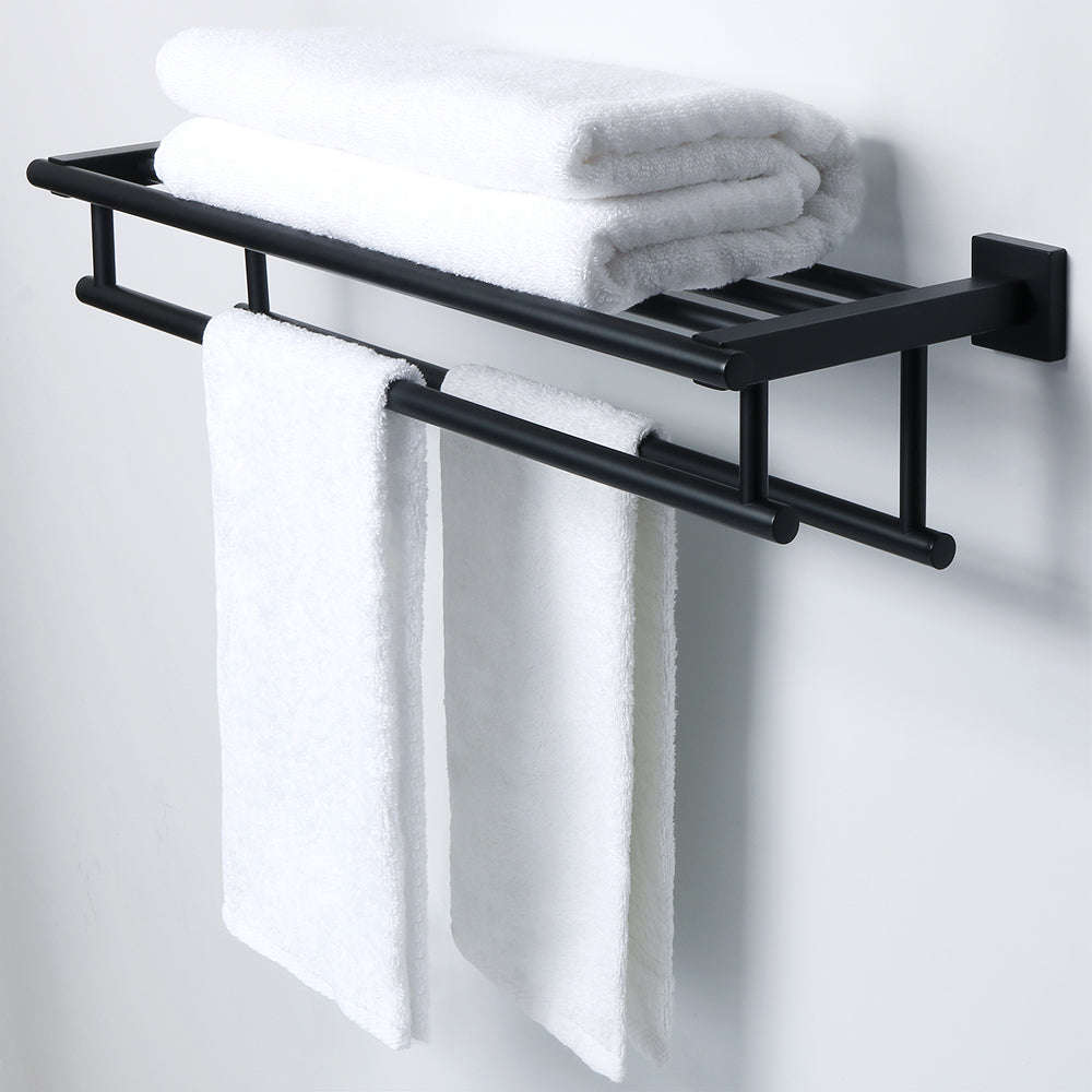 Sayayo Towel Rail Wall Mounted Bathroom Towel Shelf Towel Holder, SUS304 Stainless Steel Towel Rack 16 Inch 20 Inch 24 Inch 28 Inch