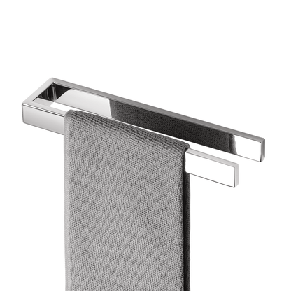 SAYAYO Hand Towel Holder Self Adhesive Towel Rail Towel Rack Stainless Steel Towel Ring No Drilling for Bathroom, 20cm - 40cm, 8 Inch - 16 Inch, Black, Brushed, Polished