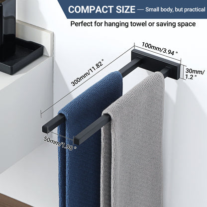 Sayayo Hand Towel Holder Double Towel Bar, Towel Rails SUS304 Stainless Steel Towel Rack 30CM, 40CM
