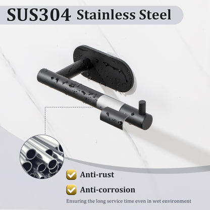 SAYAYO 304 Stainless Steel Toilet Roll Holder for Bathroom Kitchen No Drill Self-Adhesive Toilet Paper Holder