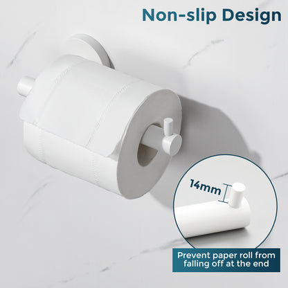 SAYAYO Toilet Roll Holder Wall Mounted Toilet Paper Holder SUS304 Stainless Steel for Bathroom Kitchen, Loo Tissue Roll Holder Round Base Style