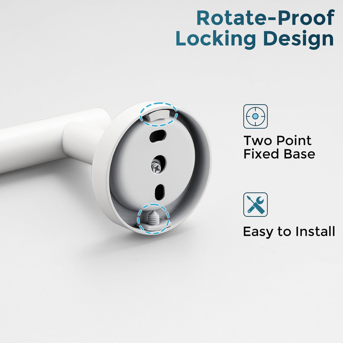 SAYAYO Toilet Roll Holder Wall Mounted Toilet Paper Holder SUS304 Stainless Steel for Bathroom Kitchen, Loo Tissue Roll Holder Round Base Style