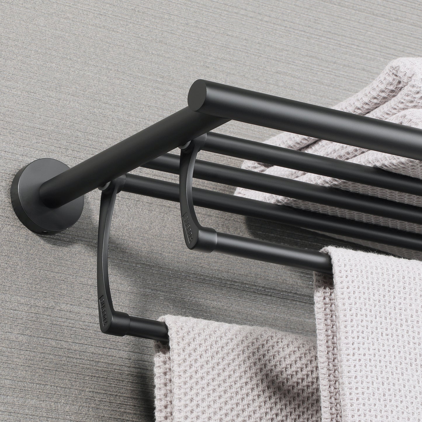 Sayayo Stainless Steel Towel Rack (with Double Foldable Hanging Rail)