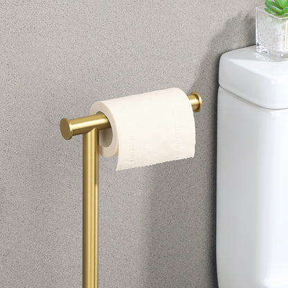 Sayayo Free Standing Toilet Roll Holder with Double Pole (Round Base)