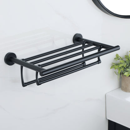 Sayayo Stainless Steel Towel Rack (with Double Foldable Hanging Rail)