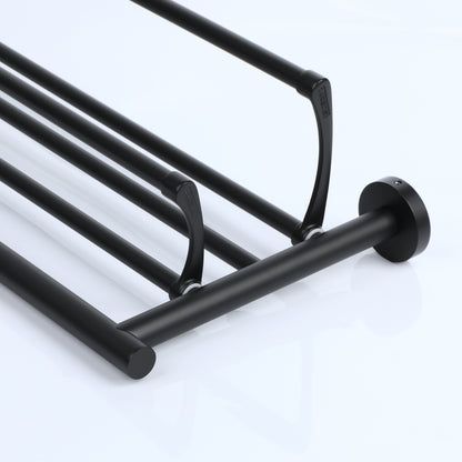 Sayayo Stainless Steel Towel Rack (with Double Foldable Hanging Rail)