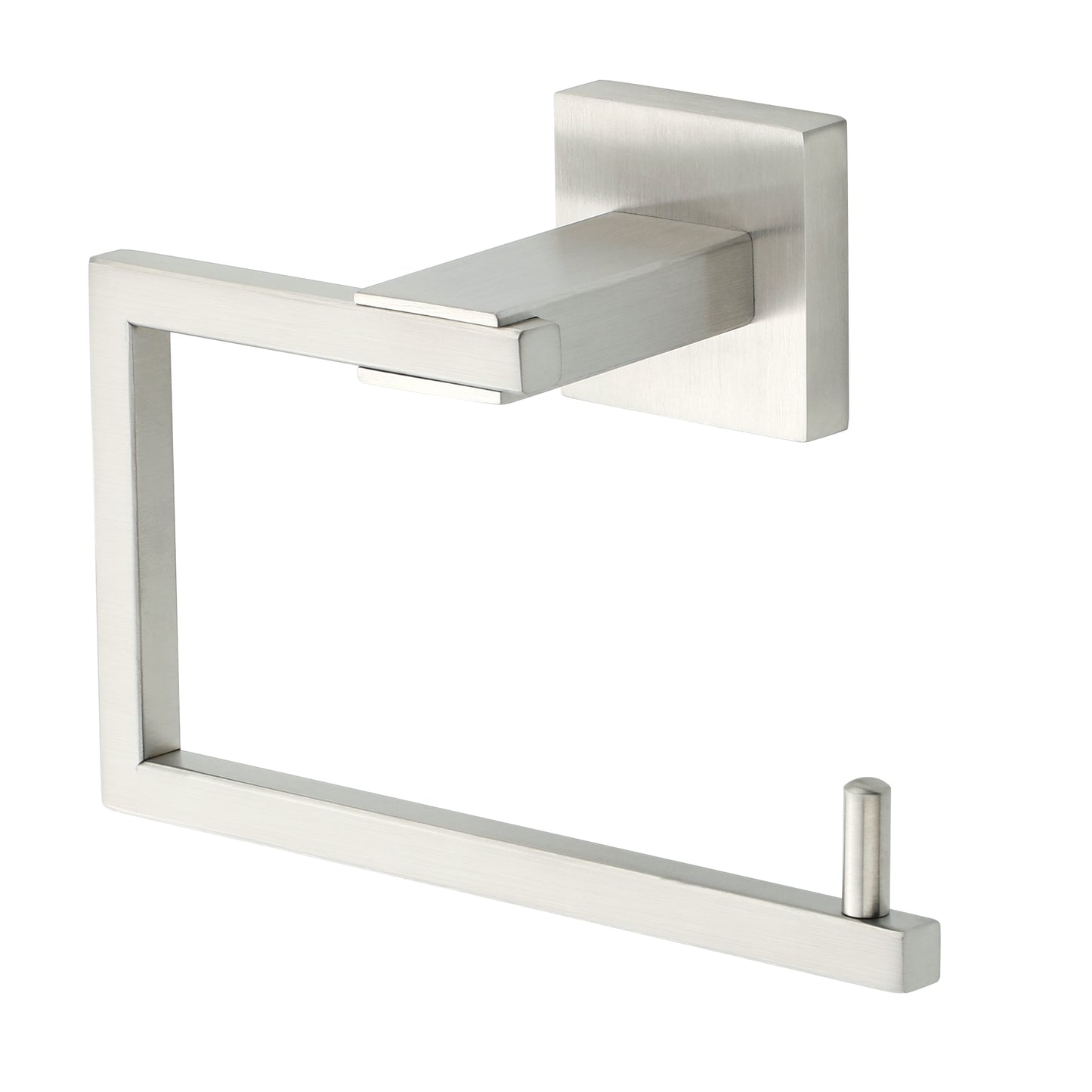 Sayayo Toilet Paper Roll Holder Wall Mounted, Towel Holder Hand Towel Ring, SUS304 Stainless Steel Waterproof & Rustproof, Modern Square Design, Chrome/ Black/ Brushed/ Gold