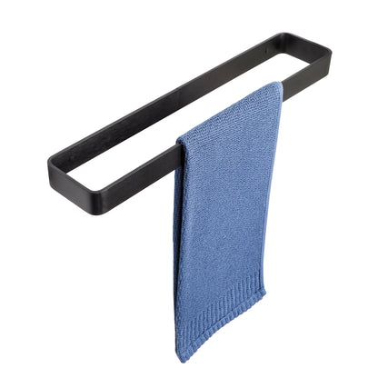 SAYAYO Hand Towel Holder Self Adhesive Towel Rail Towel Rack Wall Mounted Towel Ring No Drilling for Bathroom, 20cm - 70cm, 8 Inch - 28 Inch, Black, Brushed, White, Gold