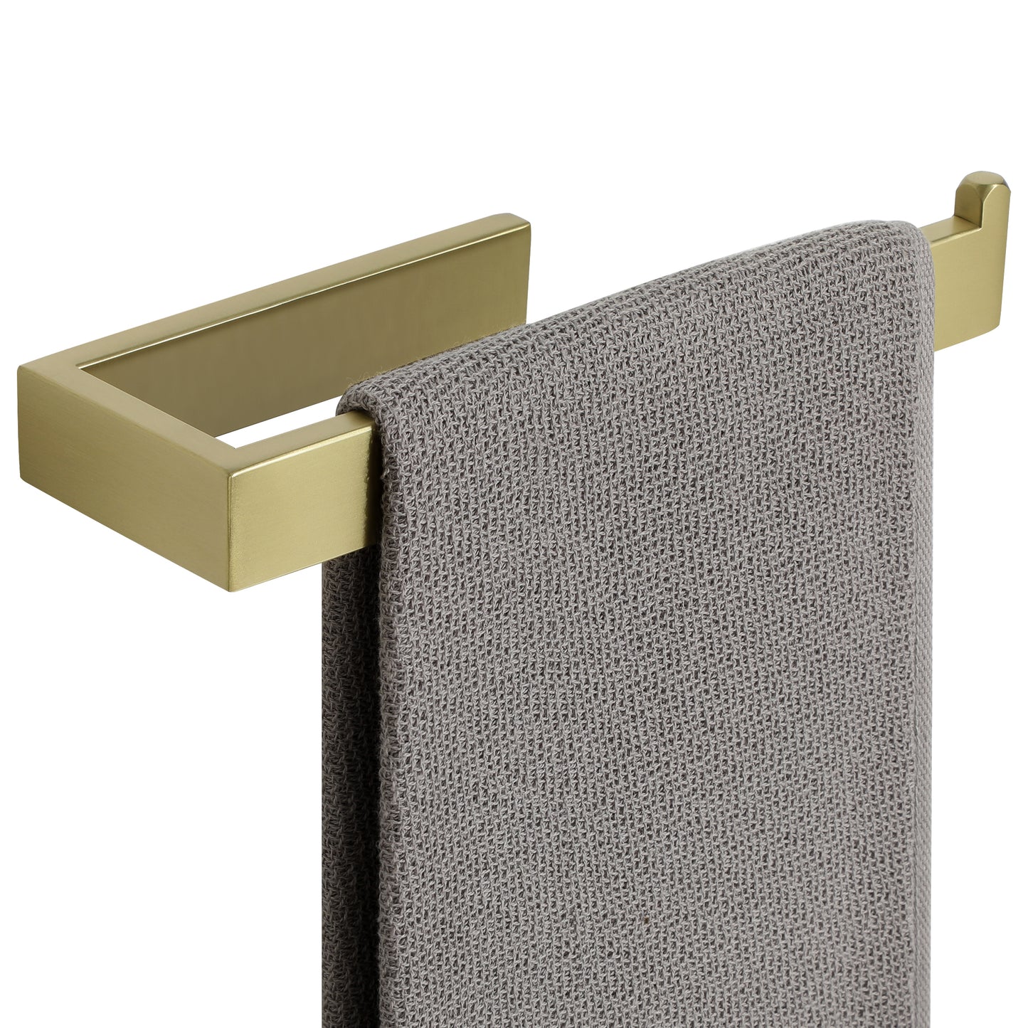 Sayayo Hand Towel Holder 24 CM/ 9.5 INCH Towel Rail Wall Mounted, SUS304 Stainless Steel Black Towel Ring for Bathroom Kitchen, with Drilling