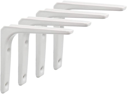 Sayayo L-shape Shelf Bracket Corner Brace Angle Bracket Shelf Support Wall Hanging White/ Brushed/ Black Finished, 100MM-250MM