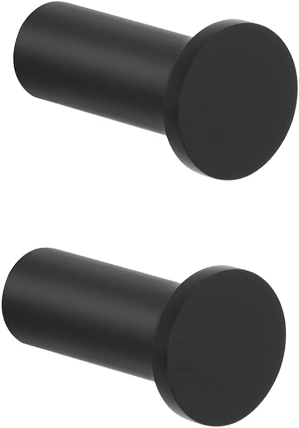 SAYAYO Coat Hooks Wall Mounted SUS304 Stainless Steel Door Hooks for Hanging Towels Wall Hooks for Bathroom Heavy Duty, 2Pcs/4Pcs