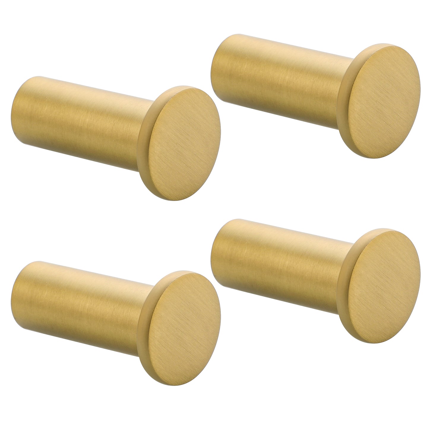 SAYAYO Coat Hooks Wall Mounted SUS304 Stainless Steel Door Hooks for Hanging Towels Wall Hooks for Bathroom Heavy Duty, 2Pcs/4Pcs