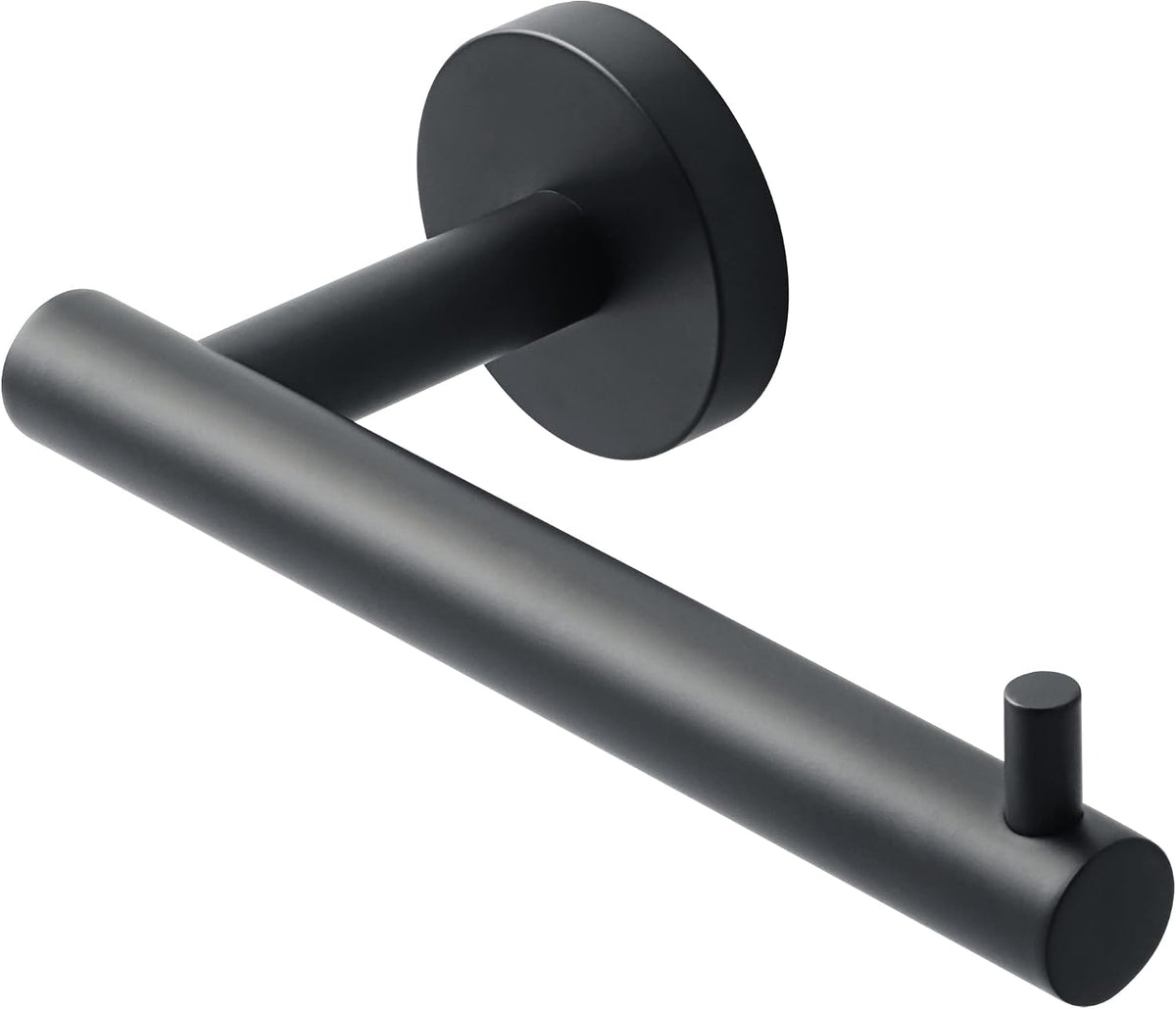 SAYAYO Toilet Roll Holder Wall Mounted Toilet Paper Holder SUS304 Stainless Steel for Bathroom Kitchen, Loo Tissue Roll Holder Round Base Style