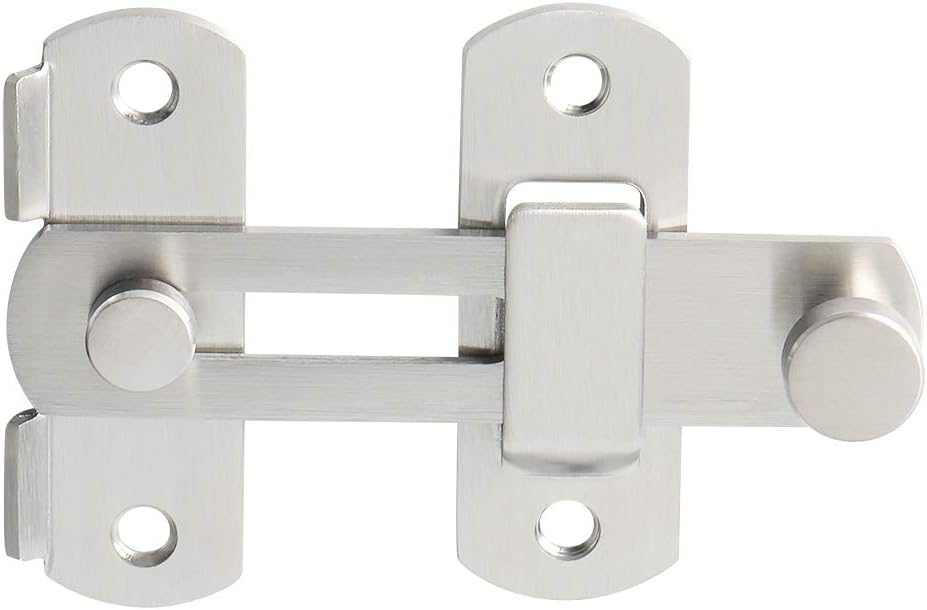 SAYAYO Gate Lock Door Latch Small Gate Bolt Sliding Door Lock for Wooden Gates Internal Door Garden Stainless Steel