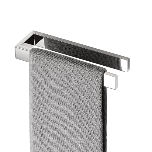 SAYAYO Hand Towel Holder Self Adhesive Towel Rail Towel Rack Stainless Steel Towel Ring No Drilling for Bathroom, 20cm - 40cm, 8 Inch - 16 Inch, Black, Brushed, Polished