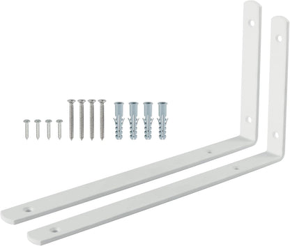 Sayayo L Shelf Bracket Corner Brace Angle Bracket Shelf Support Wall Hanging, Stainless Steel, 150MM-300MM, 2PCS/ 4PCS