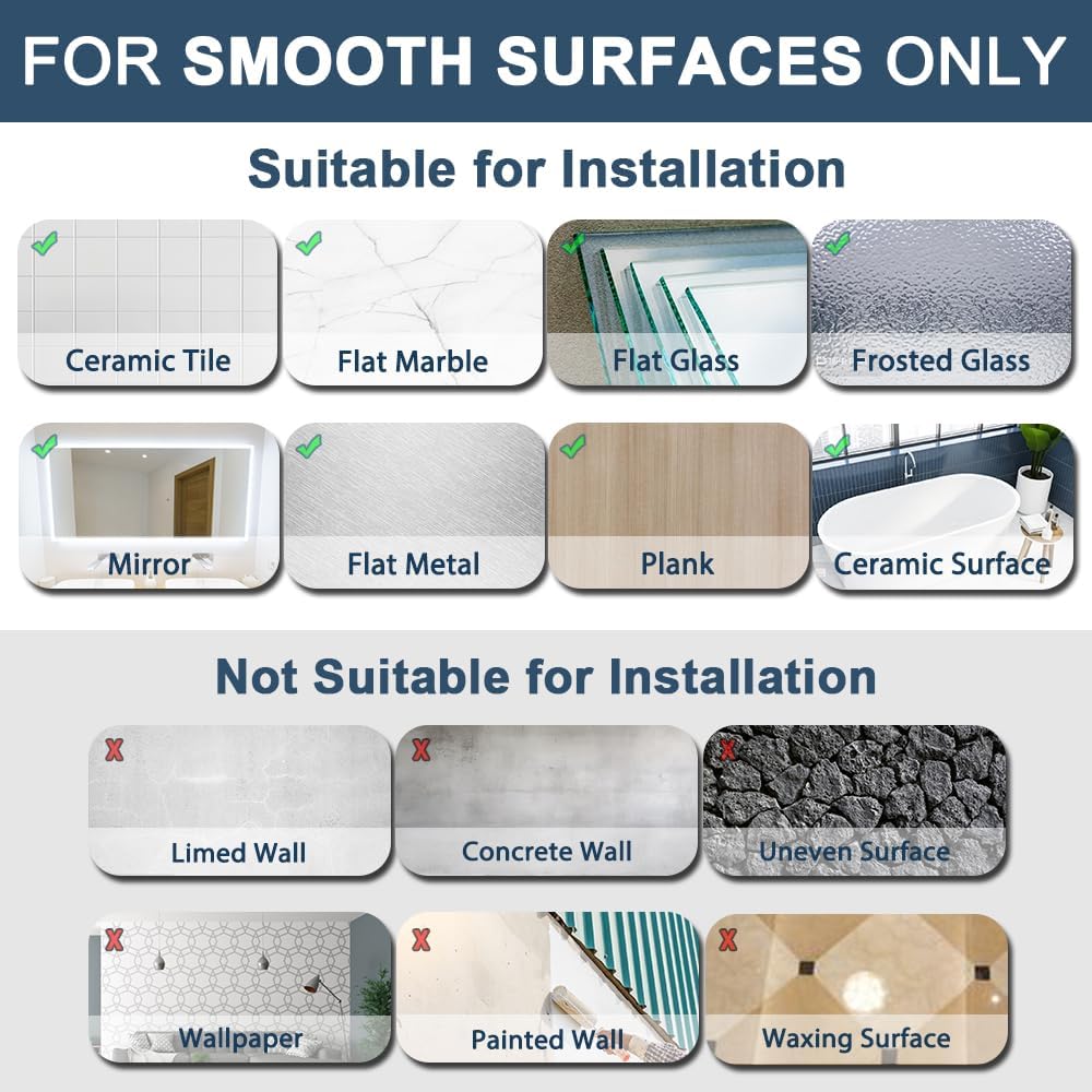 Sayayo Towel Rails Adhesive Bathroom Towel Holder Double Towel Bar Stick on, SUS304 Stainless Steel Towel Rack No Drilling , 30CM, 40CM