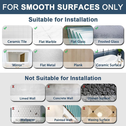 Sayayo Towel Rails Adhesive Bathroom Towel Holder Double Towel Bar Stick on, SUS304 Stainless Steel Towel Rack No Drilling , 30CM, 40CM