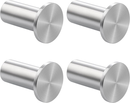 SAYAYO Coat Hooks Wall Mounted 2PCS/ 4PCS Door Hooks for Hanging Towels Wall Hook SUS304 Stainless Steel Heavy Duty for Bathroom Kitchen Home to Hang Clothes, Keys, Hats, Bags