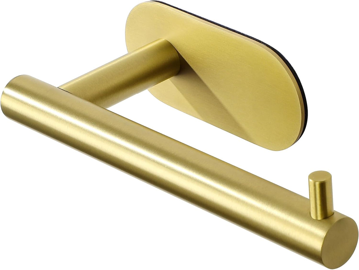 SAYAYO 304 Stainless Steel Toilet Roll Holder for Bathroom Kitchen No Drill Self-Adhesive Toilet Paper Holder