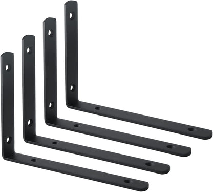 Sayayo L Shelf Bracket Corner Brace Angle Bracket Shelf Support Wall Hanging, Stainless Steel, 150MM-300MM, 2PCS/ 4PCS