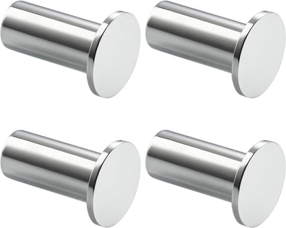 SAYAYO Coat Hooks Wall Mounted 2PCS/ 4PCS Door Hooks for Hanging Towels Wall Hook SUS304 Stainless Steel Heavy Duty for Bathroom Kitchen Home to Hang Clothes, Keys, Hats, Bags